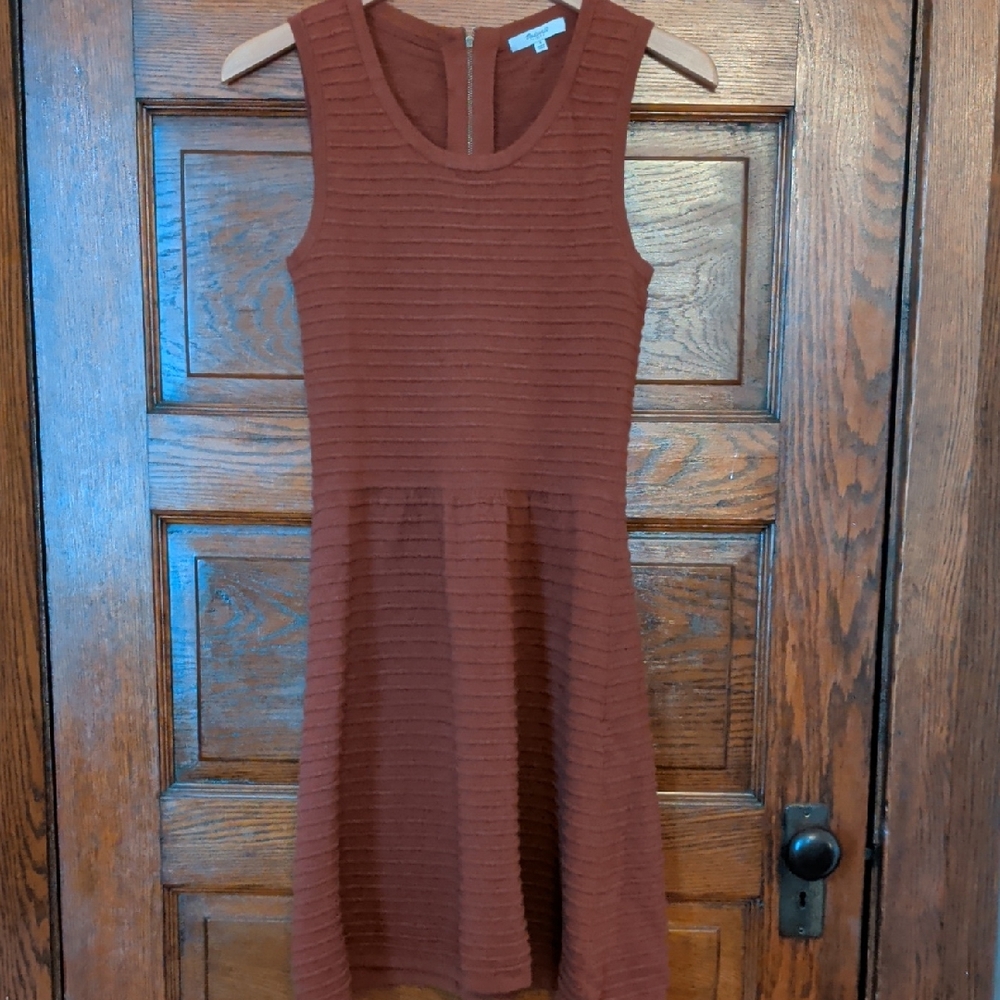 Madewell Textured Brown Mini Dress
